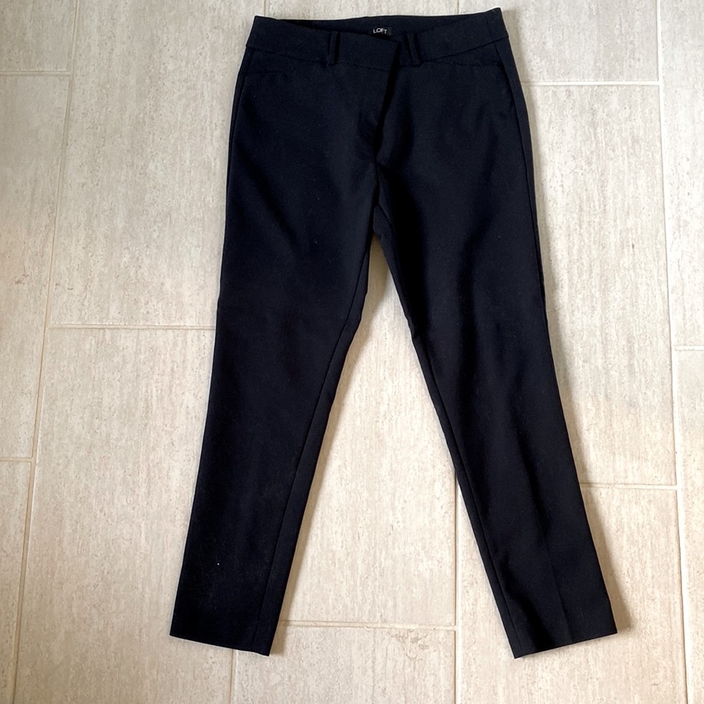 Ann Taylor Loft Women’s size 8 marissa skinny black pants with pockets